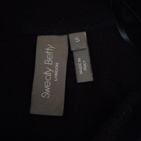 Sweaty Betty Black black long sleeve hoodie made in Italy Small - Picture 14 of 15
